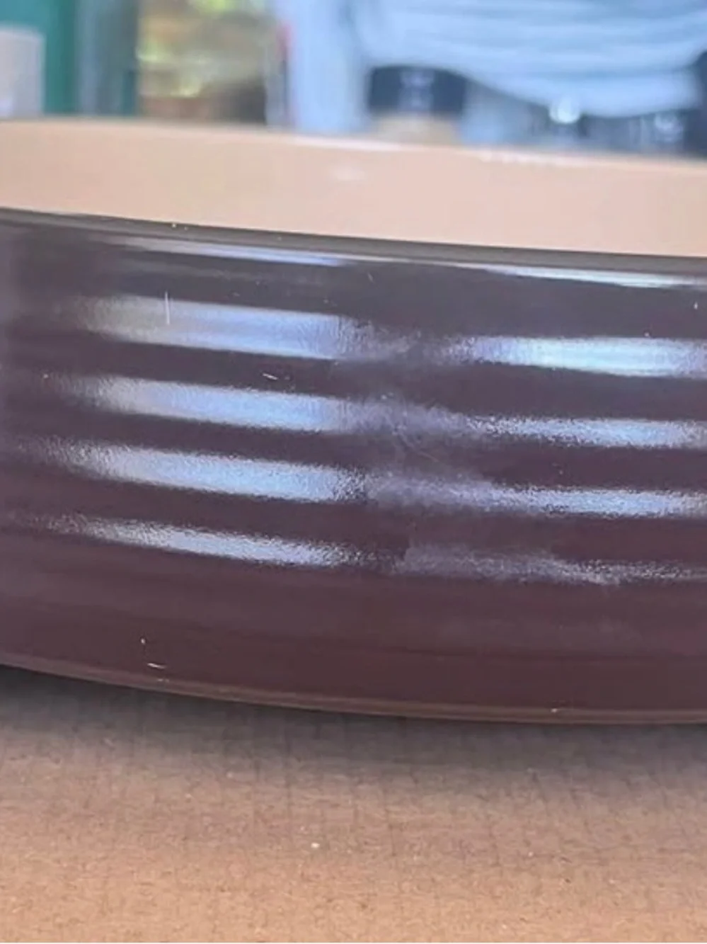 Tastefully Simple Round Ceramic Baking Dish